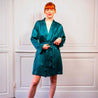 Kimono en soie bio - Emeraude