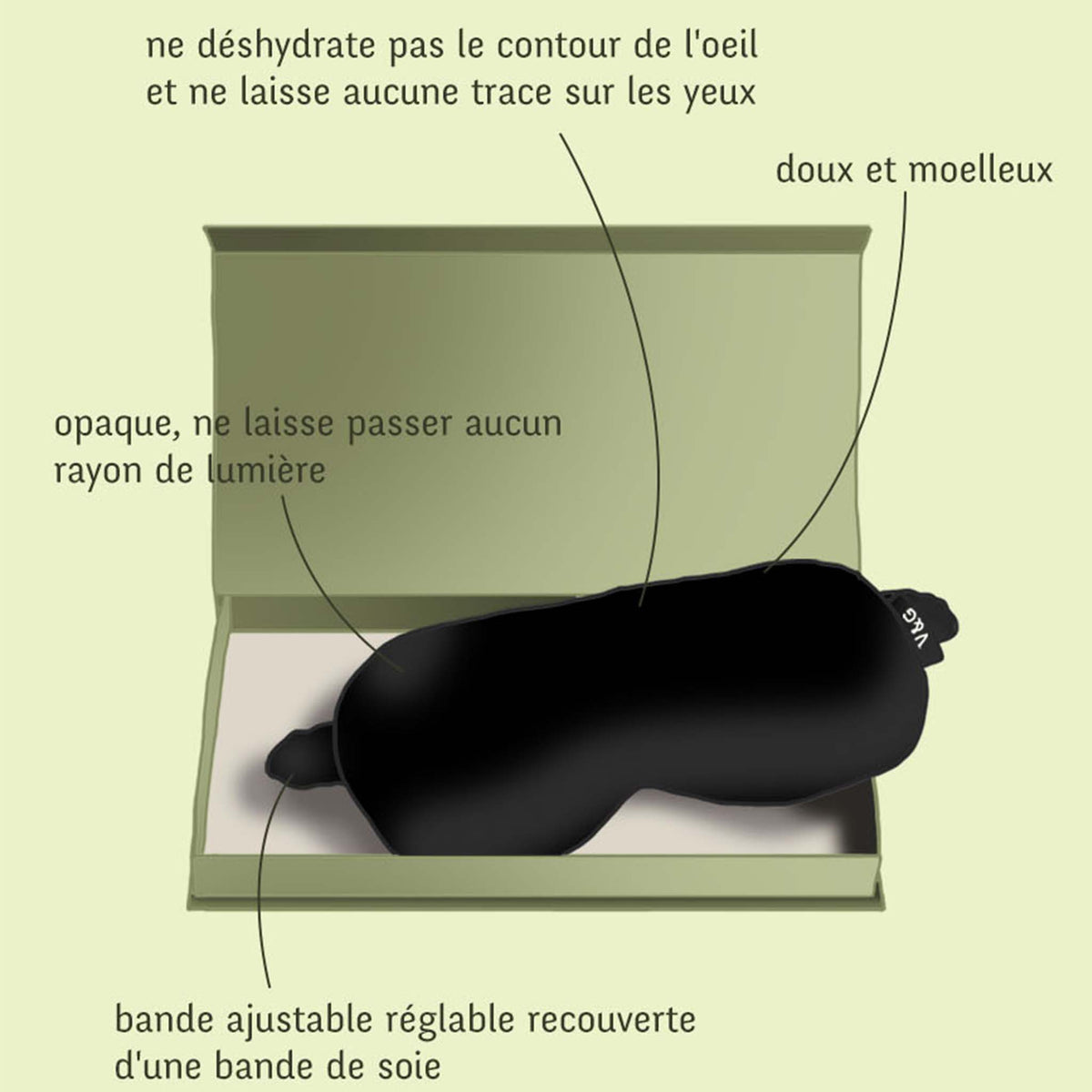 Zenssia Masque De Sommeil En Soie Vieux Rose - Masque Yeux Agrandi Avec Velcro Réglable Pour Hommes Et Femmes