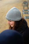 Bonnet 100% laine mérinos et 100% soie - Gris perle