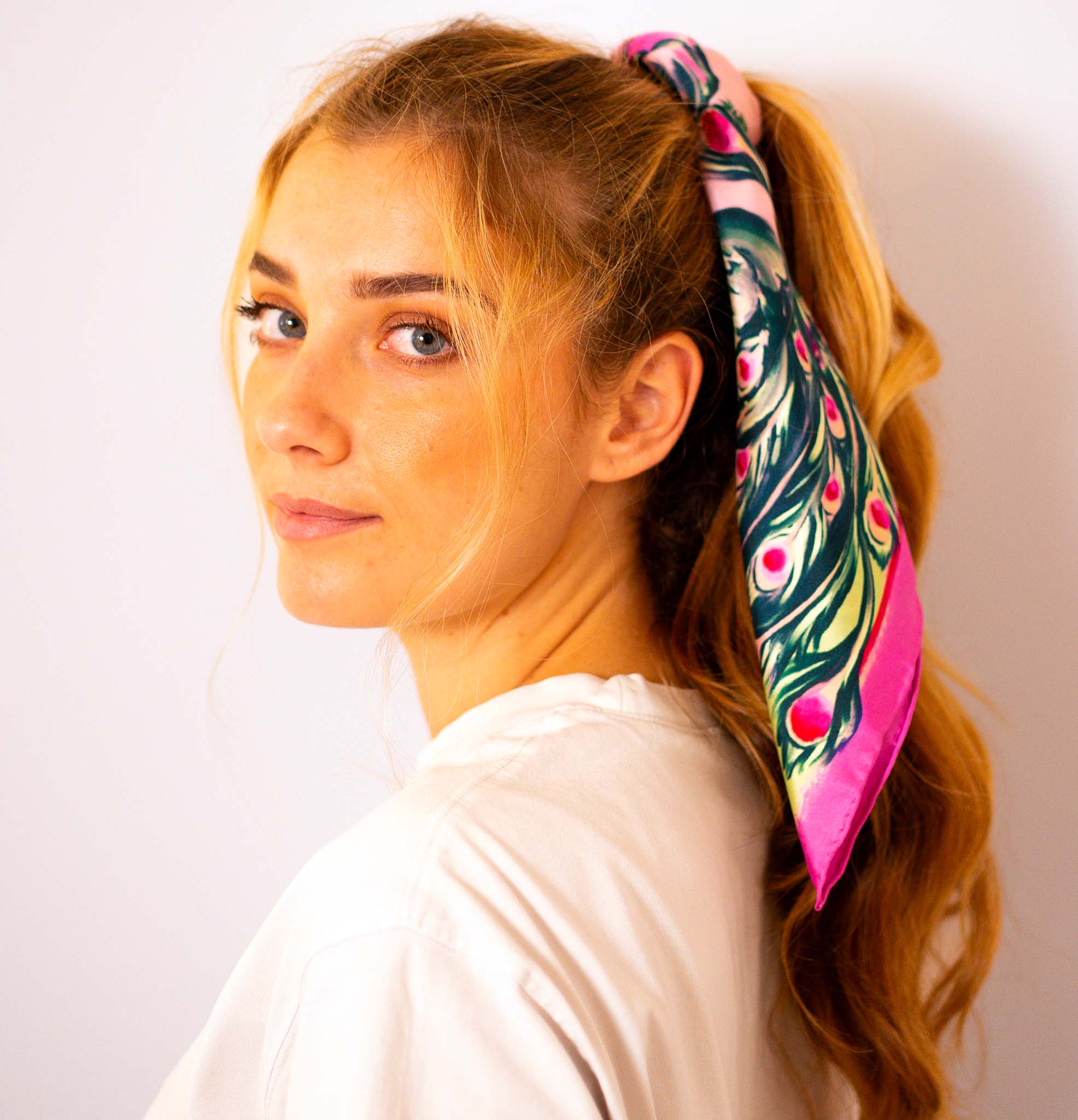 Accessoire Cheveux Bandana élégant Lot De 2 Foulards En Soie Rose Pour Femme, Bandana Élégant Imprimé Foulard Imprimé Graphique Accessoire Cheveux Bandana élégant Lot De 2 Foulards En Soie Rose Pour Femme, Bandana Élégant Imprimé Foulard Imprimé Graphique