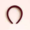 Serre-tête en soie bio - Bordeaux